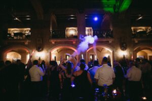 Dancefloor goers at the Banff Springs Hotel